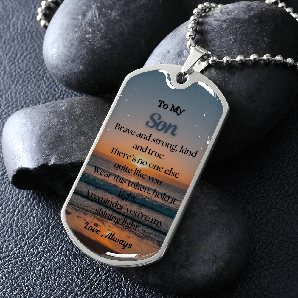 To My Son~ Dog Tag Necklace