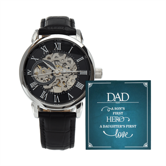 Custom Dad Openwork Watch Gift