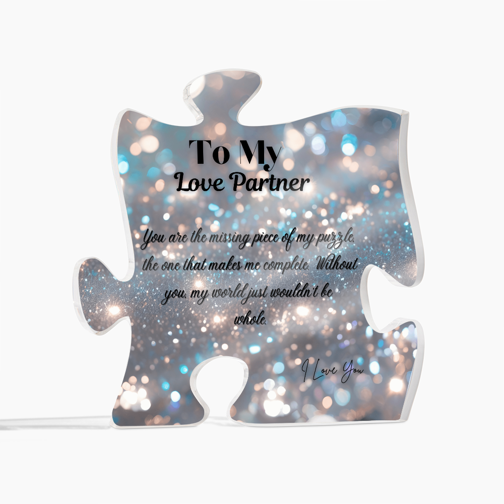 My Love Partner~ Puzzle Acrylic Plaque