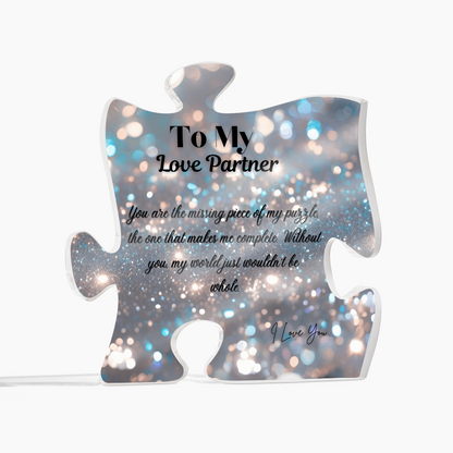 My Love Partner~ Puzzle Acrylic Plaque