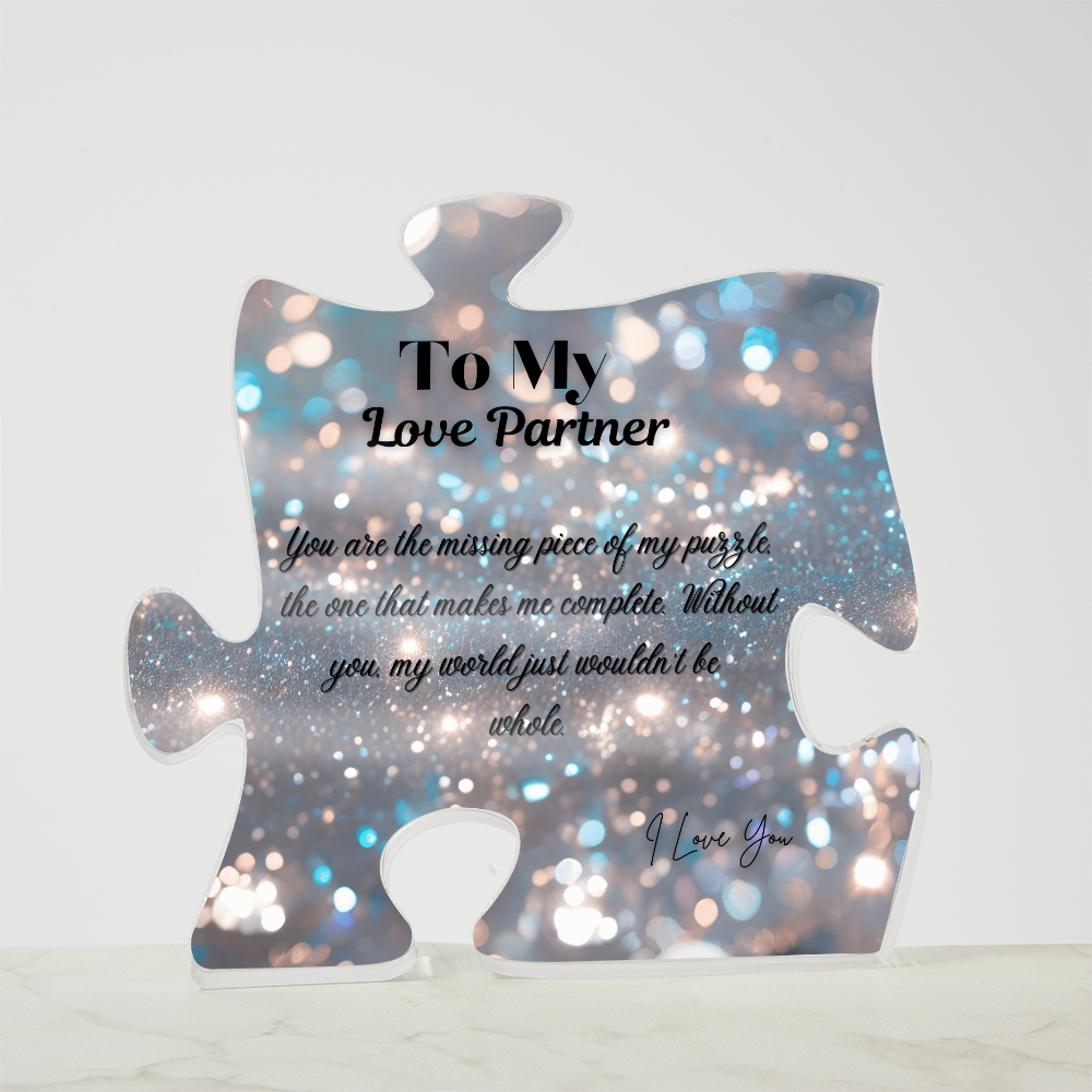 My Love Partner~ Puzzle Acrylic Plaque