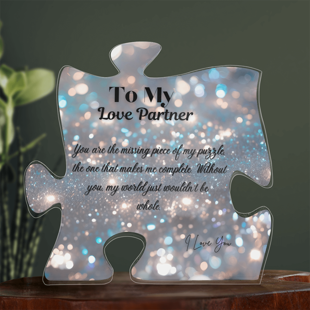 My Love Partner~ Puzzle Acrylic Plaque