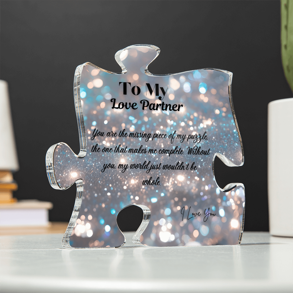 My Love Partner~ Puzzle Acrylic Plaque