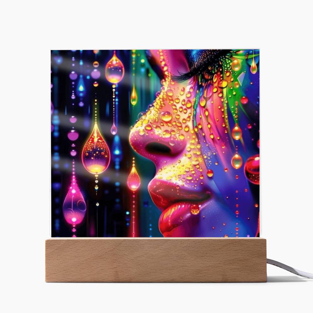 Color Rain Acrylic Plaque