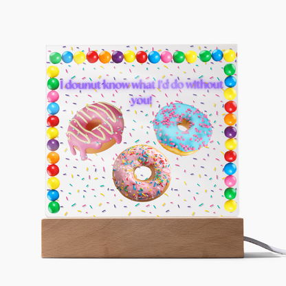 Sweet Treat Acrylic Square Plaque