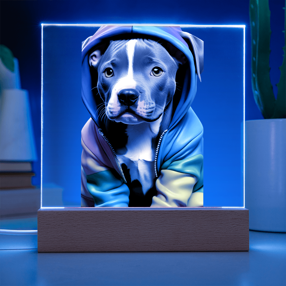 Cool Pup Acrylic Square Plaque