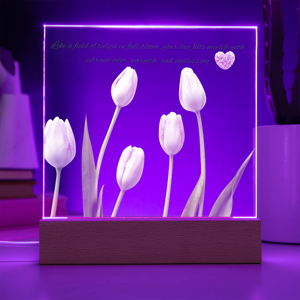 Tulips Acrylic Plaque