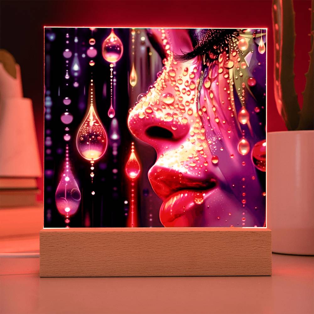 Color Rain Acrylic Plaque