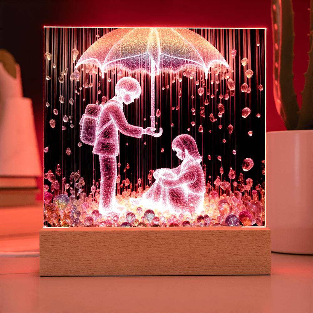 Rainfall Acrylic Plaque