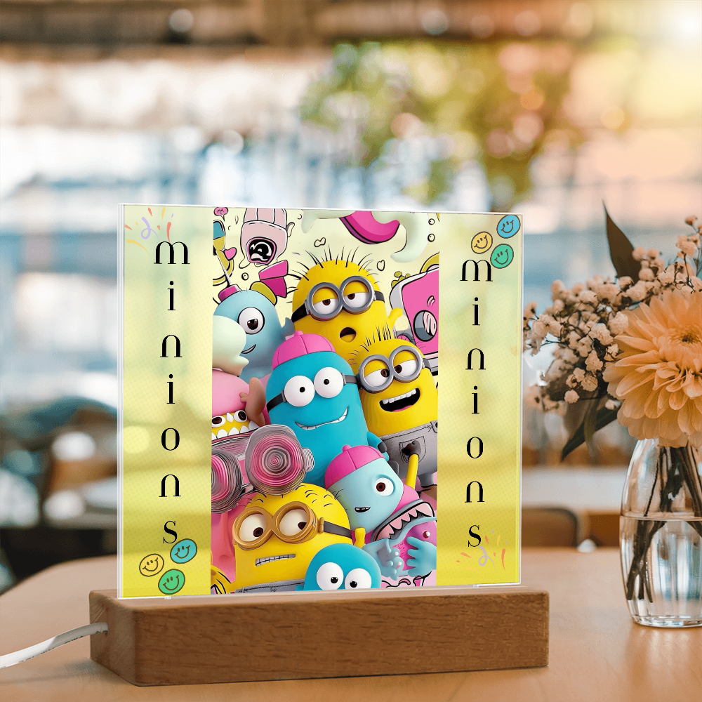 Minions Acrylic Square Plaque