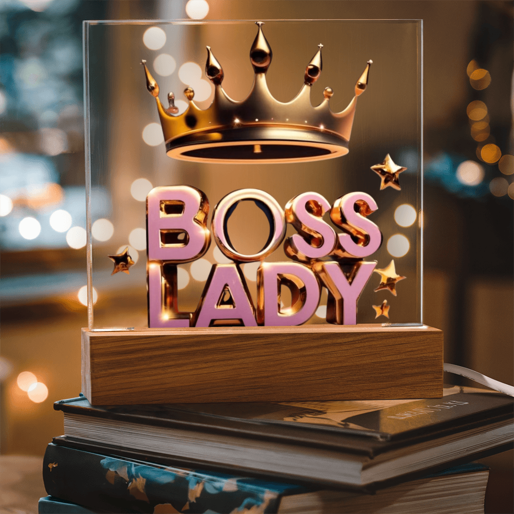 Boss Lady Acrylic Square Plaque