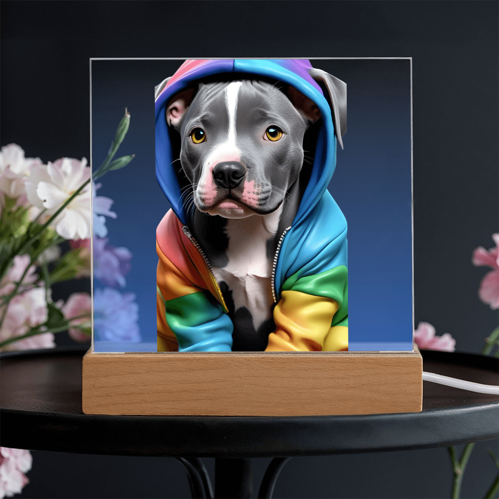 Cool Pup Acrylic Square Plaque