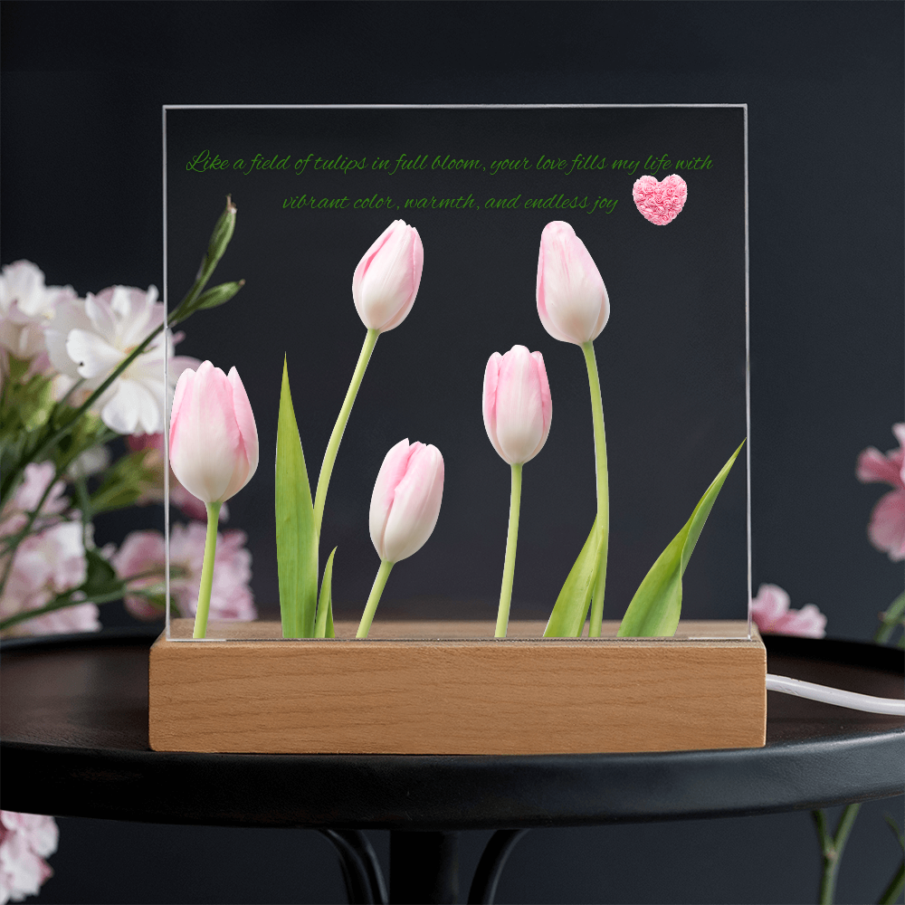 Tulips Acrylic Plaque