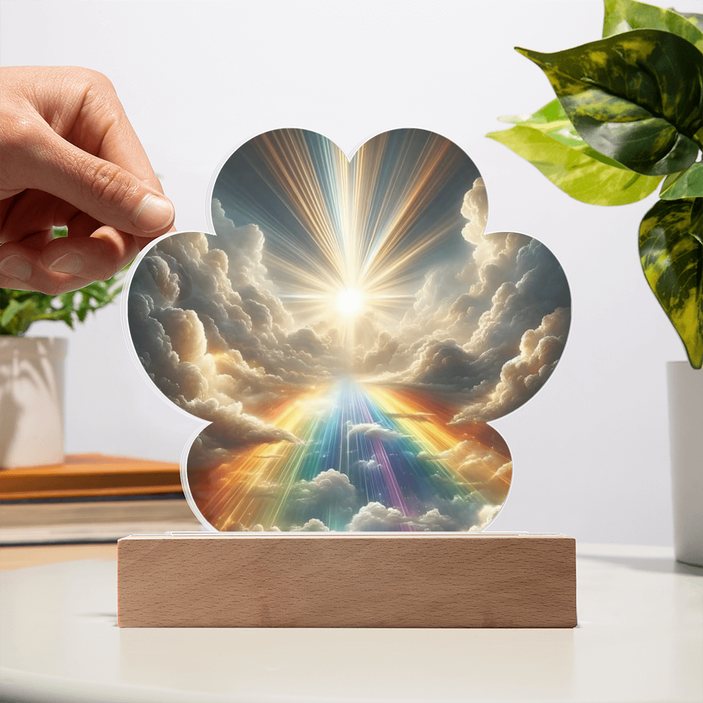 Rainbow Clouds Acrylic Print Plaque