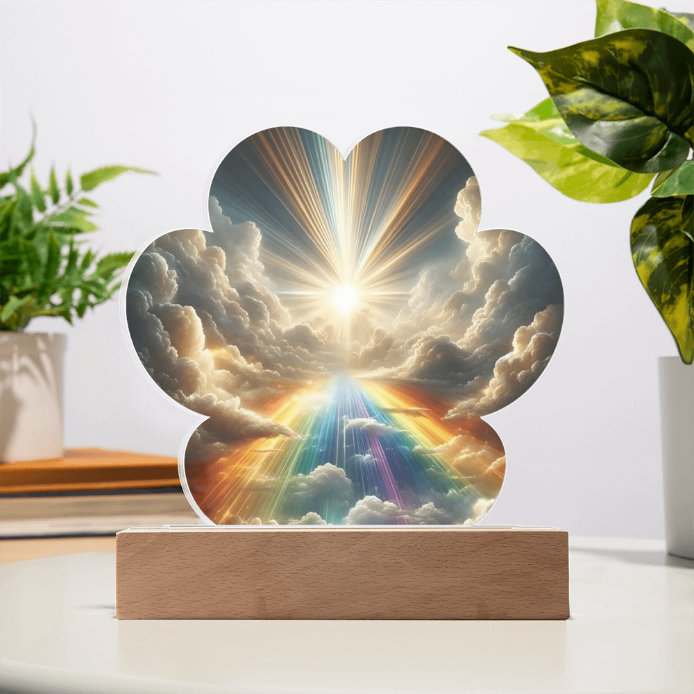 Rainbow Clouds Acrylic Print Plaque