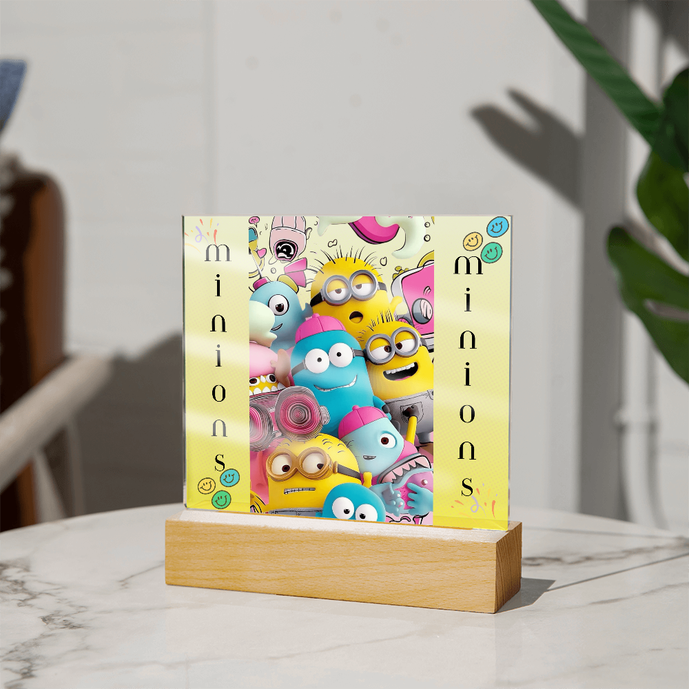 Minions Acrylic Square Plaque