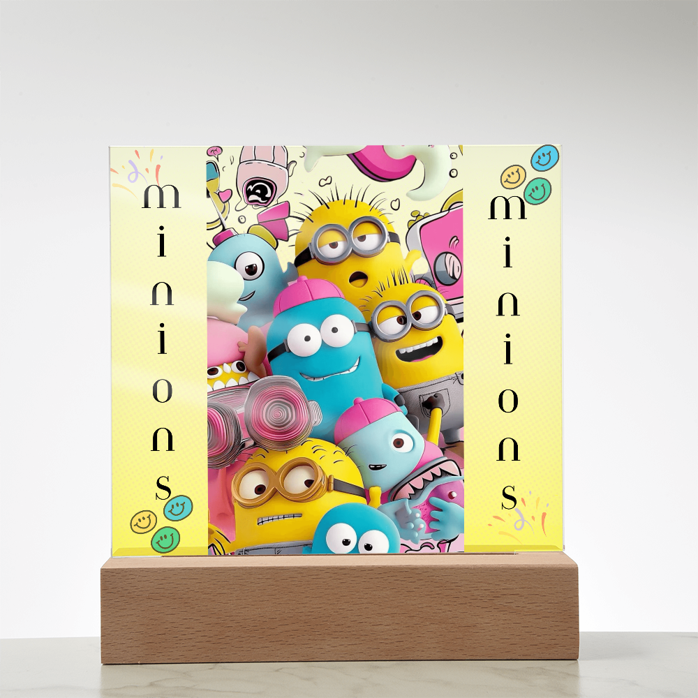 Minions Acrylic Square Plaque