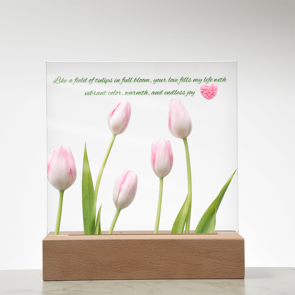 Tulips Acrylic Plaque