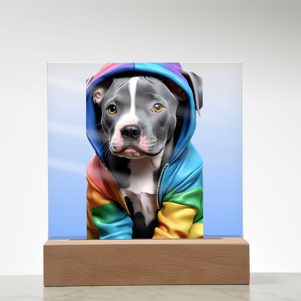 Cool Pup Acrylic Square Plaque