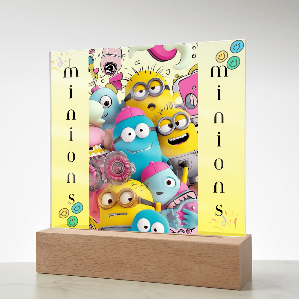 Minions Acrylic Square Plaque