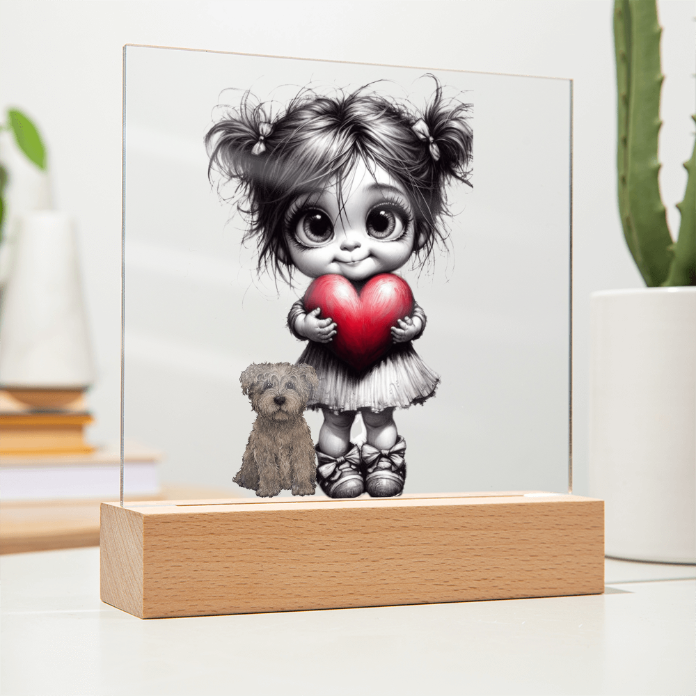 Adorable Acrylic Square Plaque