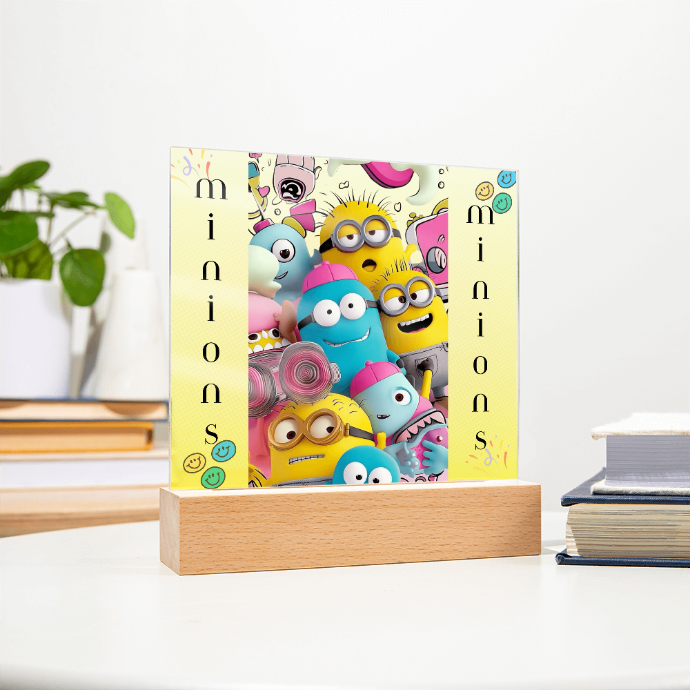 Minions Acrylic Square Plaque