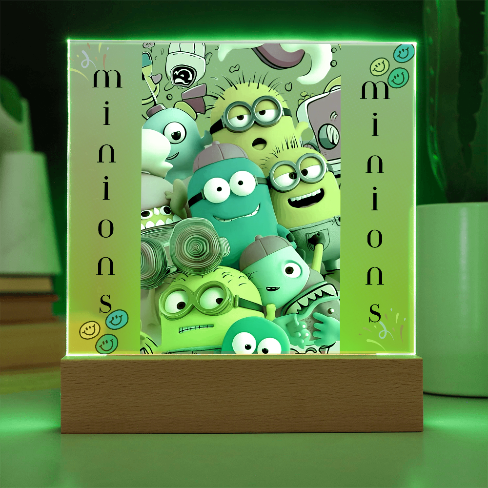 Minions Acrylic Square Plaque