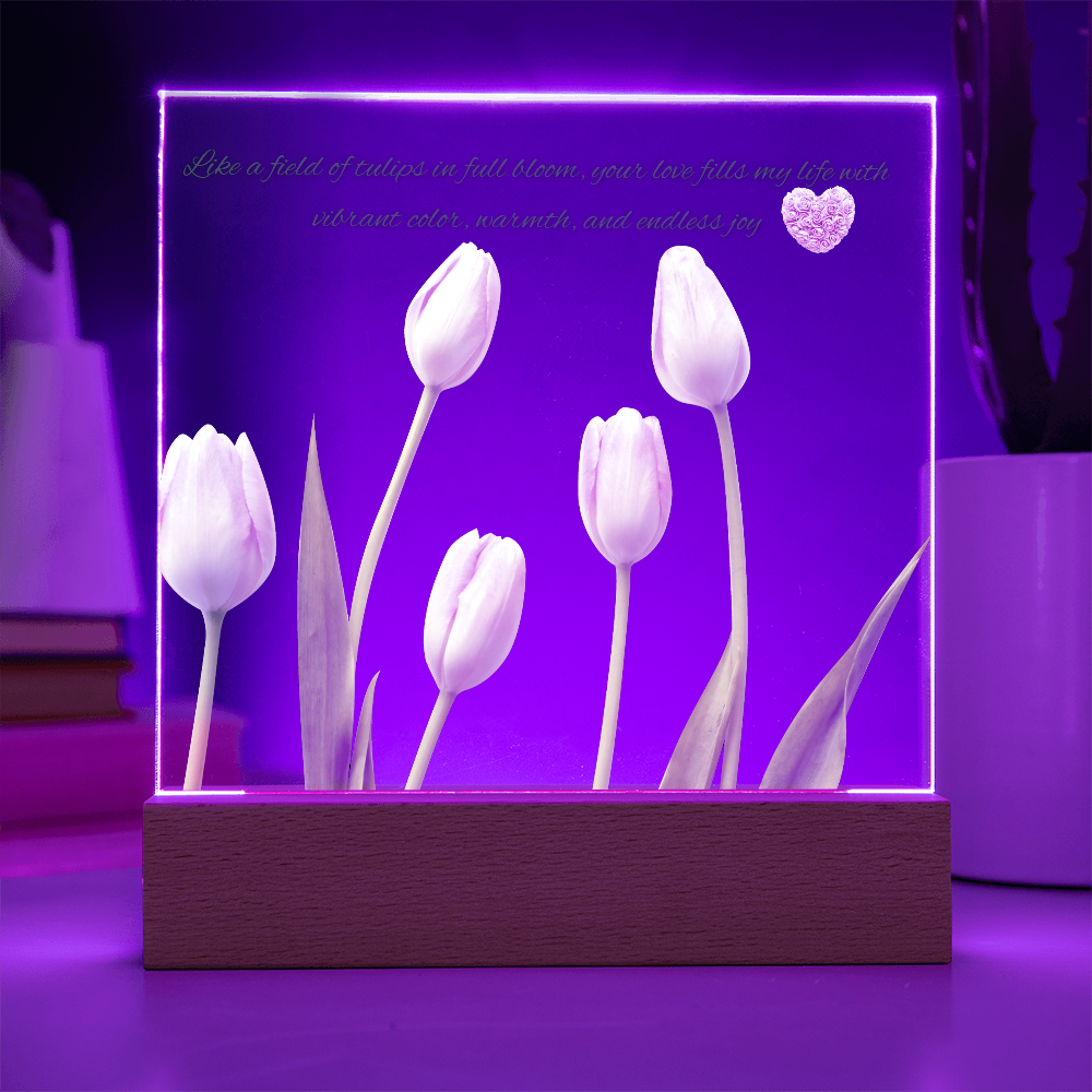 Tulips Acrylic Plaque