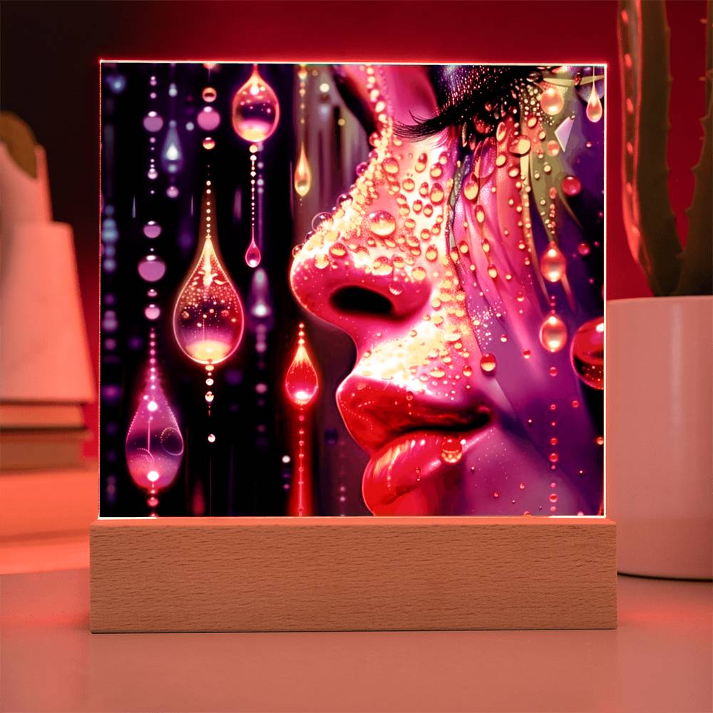 Color Rain Acrylic Plaque