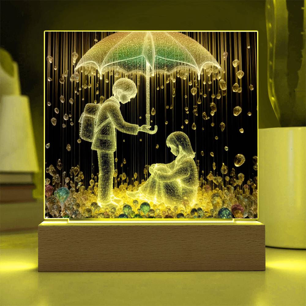 Rainfall Acrylic Plaque