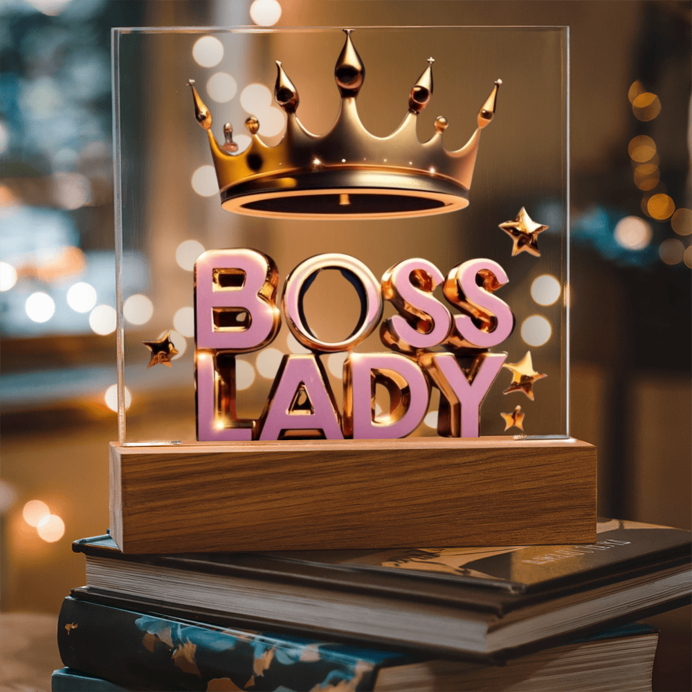 Boss Lady Acrylic Square Plaque