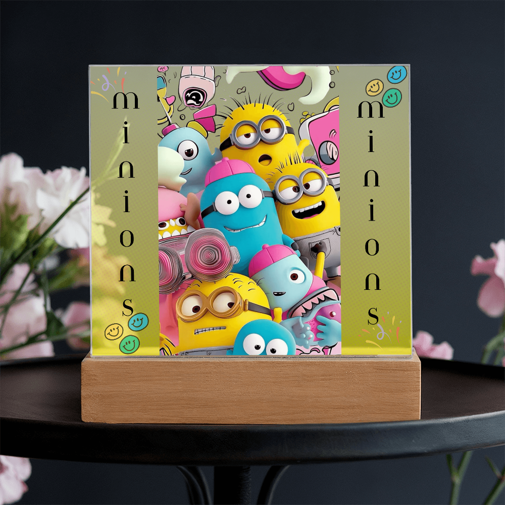 Minions Acrylic Square Plaque